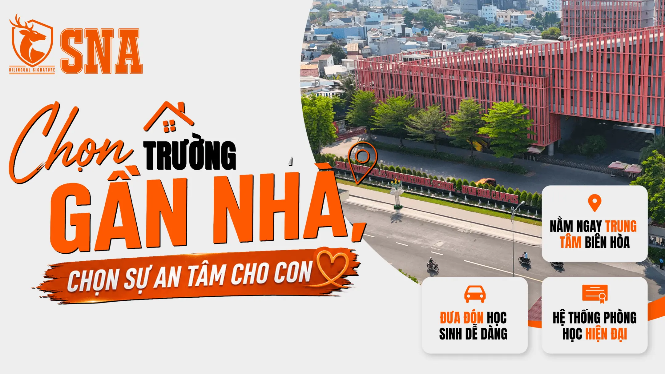 Chọn trường gần nhà. Chọn sự an tâm cho con.